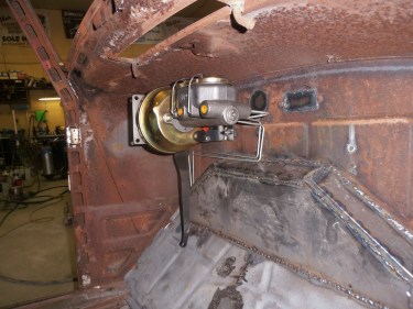 Fitting the underdash master cylinder.JPG